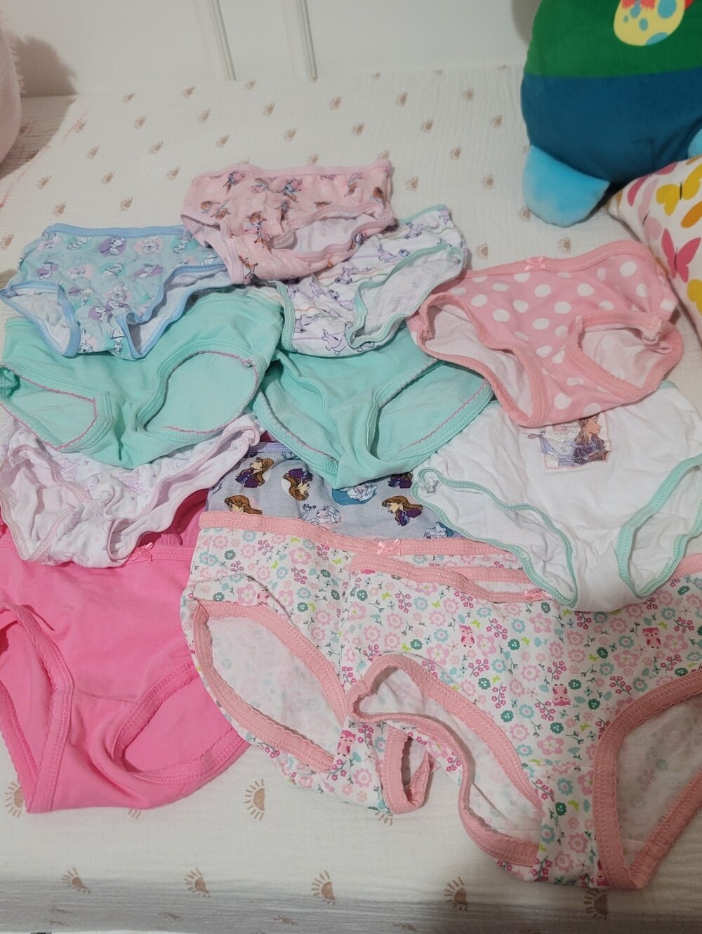 Simple JOYS BY carter Girls Cotton Briefs Pack - Pastel Pink, Mint & Floral